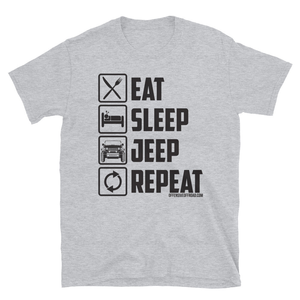 atomixstudios Eat Sleep Jeep Repeat Unisex Short-Sleeve T-Shirt