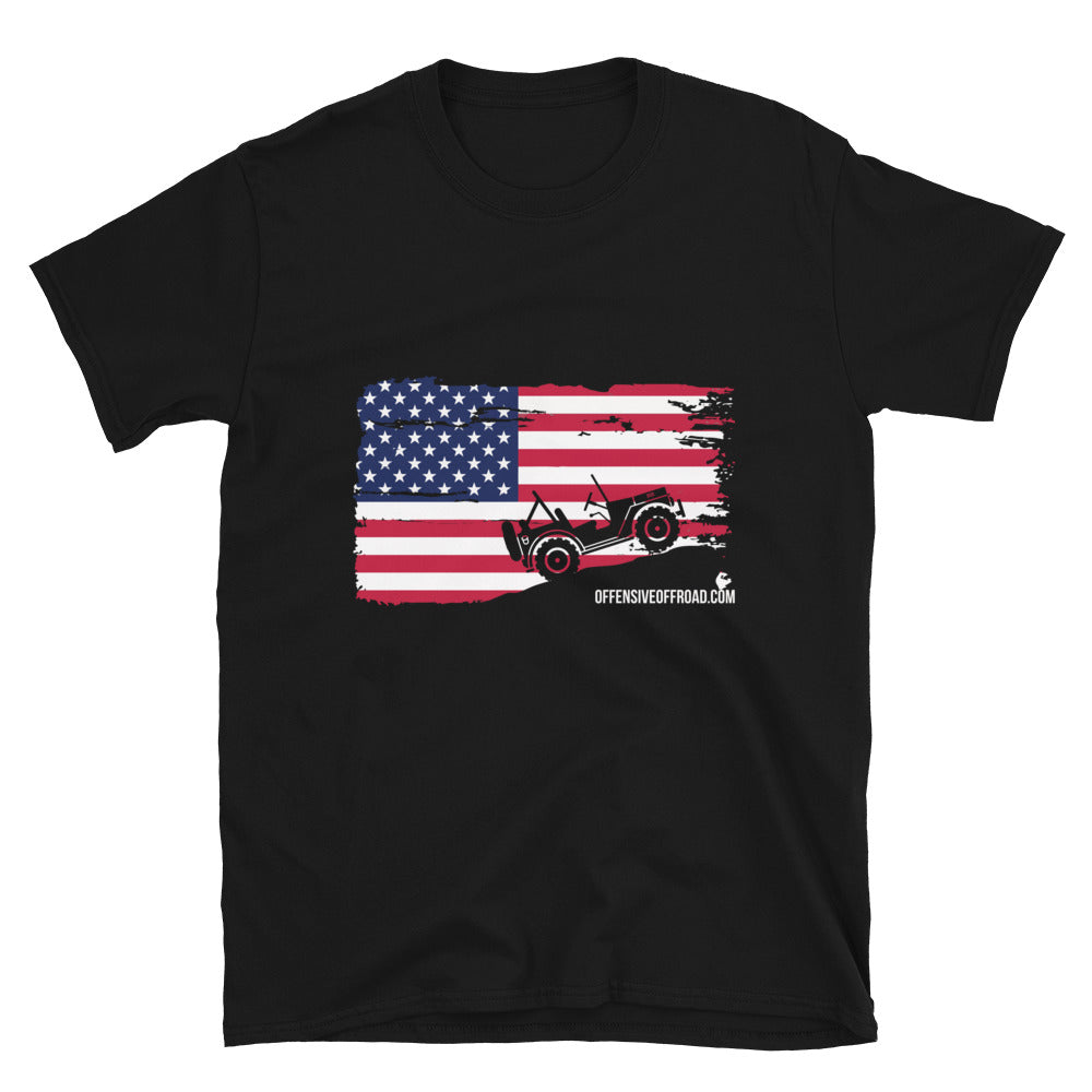 atomixstudios Jeep Flag Unisex Short-Sleeve T-Shirt