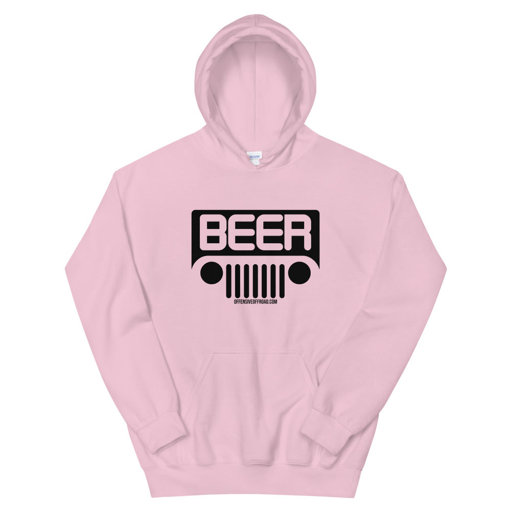 Offensive Offroad Jeeps and Beer Unisex Hoodie