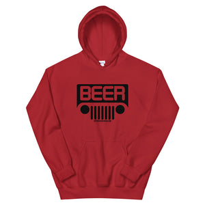 Offensive Offroad Jeeps and Beer Unisex Hoodie