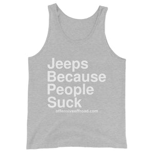 Offensive Offroad Jeeps Because People Suck Unisex Tank Top