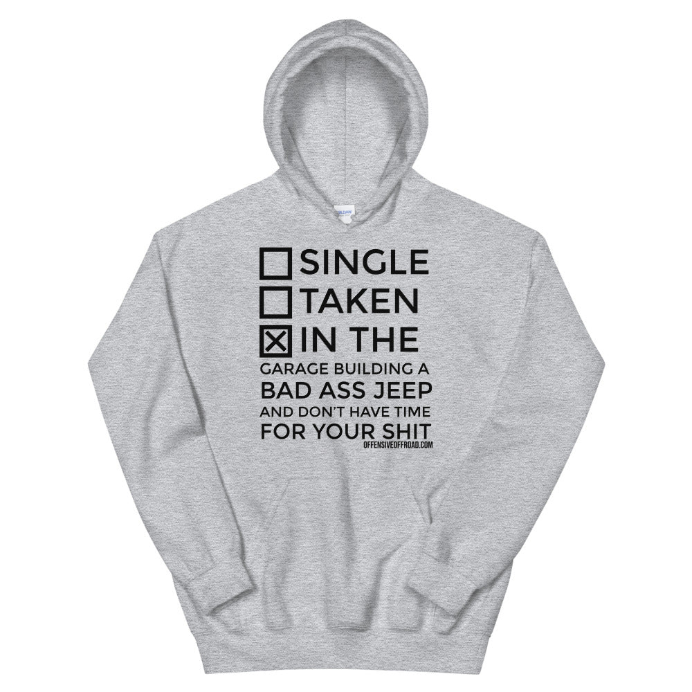 Offensive Offroad Single Taken Jeep Unisex Hoodie