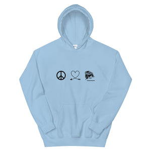 Offensive Offroad Peace Love Jeep Unisex Hoodie