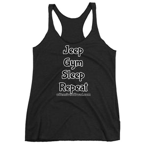 Offensive Offroad Jeep Gym Repeat Women's Racerback Tank