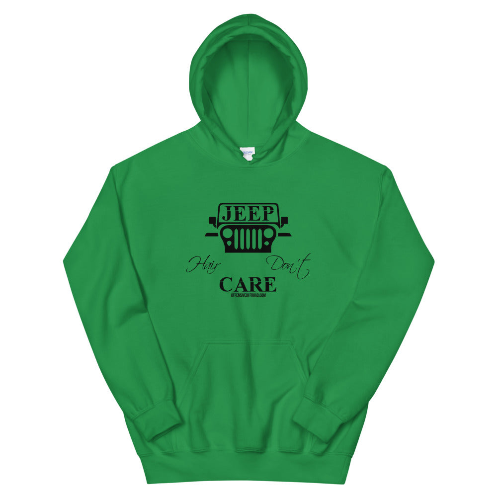 Offensive Offroad Jeep Hair Don't Care Unisex Hoodie