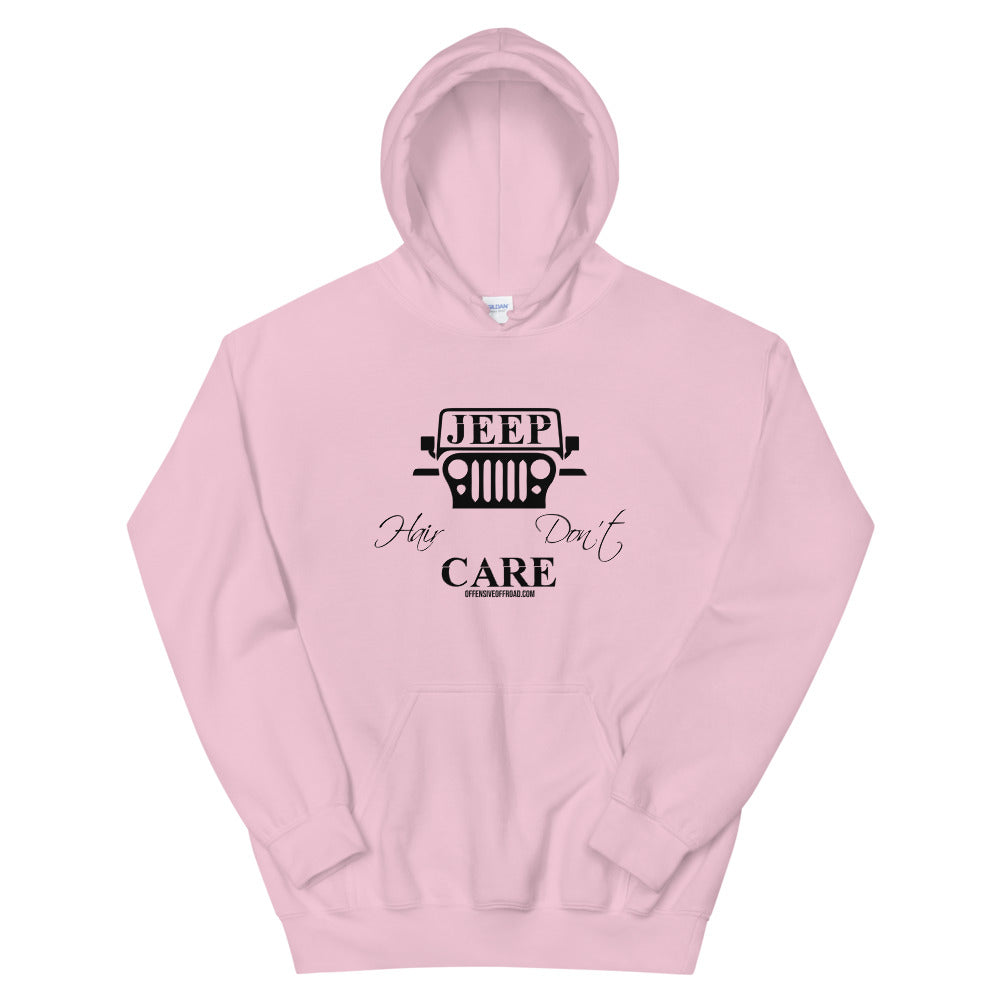 Offensive Offroad Jeep Hair Don't Care Unisex Hoodie