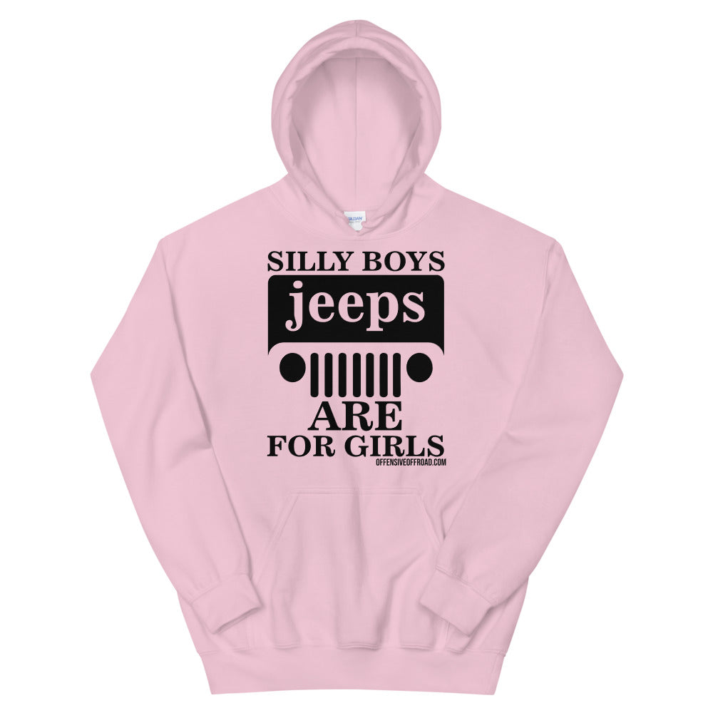 Offensive Offroad Silly Boys Jeeps are for Girls Unisex Hoodie