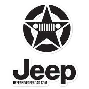 Offensive Offroad Jeep Star Decal