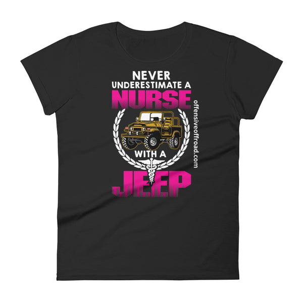 Addiction Nurse T-shirt Never Underestimate A Woman Who Is Also An Addiction  Nurse Womens T-Shirt Black