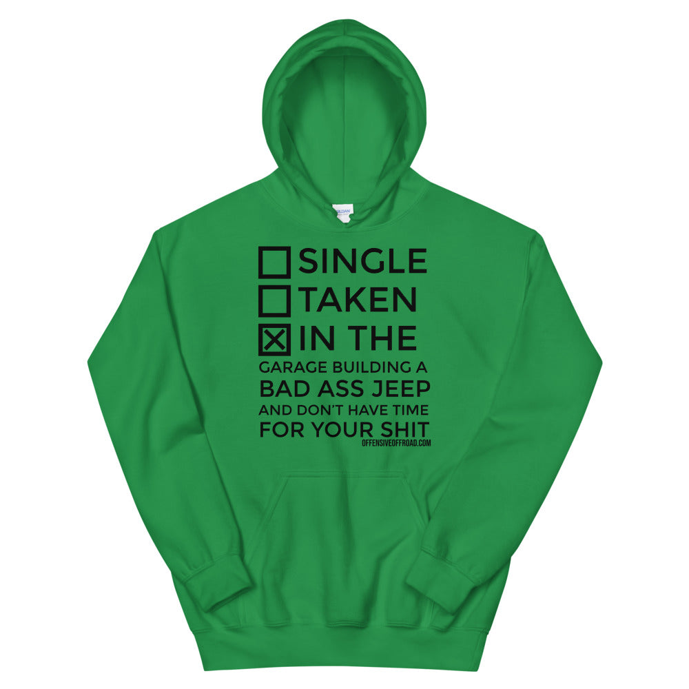 Offensive Offroad Single Taken Jeep Unisex Hoodie